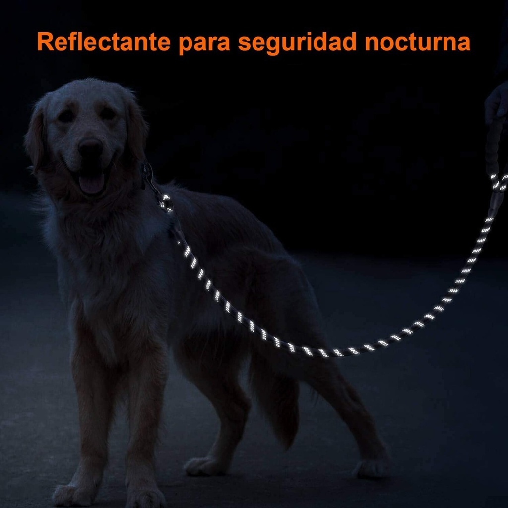Correa Mascotas Reflejante Resistente 1.5m Dispensador Bolsa