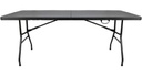 Mesa Plegable Portafolio 1.8m Tipo Rattan Exterior Resistent