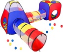 Tienda Campaña Infantil 3 En 1 Carpa Juegos Túnel Cubo Niños
