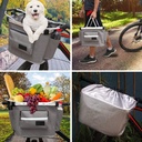 Cesta Bicicleta Frontal Desmontable Multifuncional Mascotas