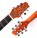 Guitarra Acustica Nogal 40 Pulgadas Cuerdas Metal Calidad