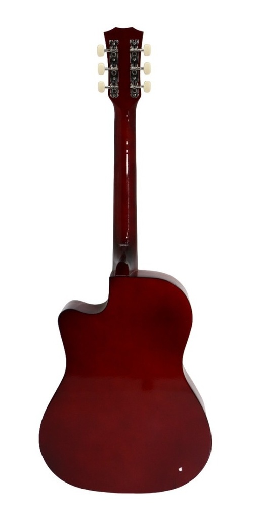 Guitarra Acustica Curva Ocelotl 38 Pulgadas Accesorios Funda