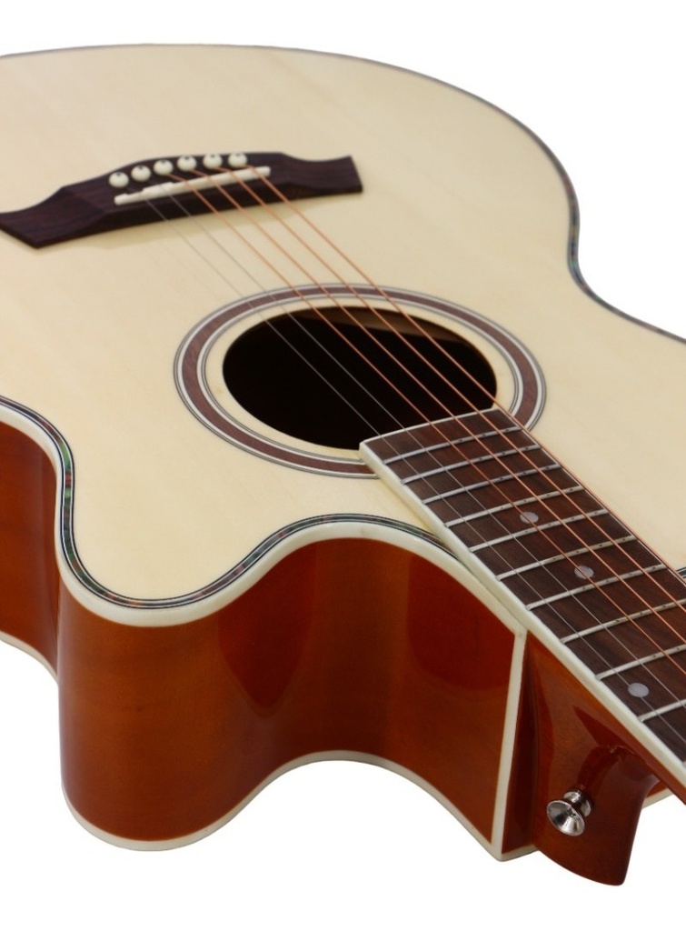 Guitarra Acústica 40 Pulgadas Ocelotl Kit Accesorios Calidad