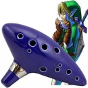 Ocarina Cerámica Flauta 12 Agujeros Zelda Funda Gratis Origi