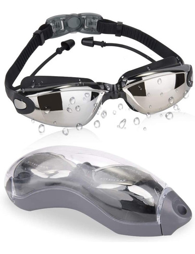 Goggles Natación Protección Uv Antiempaño Estuche Gratis