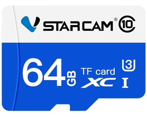 [SD64GB] Tarjeta Memoria Sd Vstarcam Clase 10 U3 A1 Tf Card Adaptador