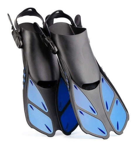 Aletas Natación Snorkeling Ajustable Flexibles Talón Abierto