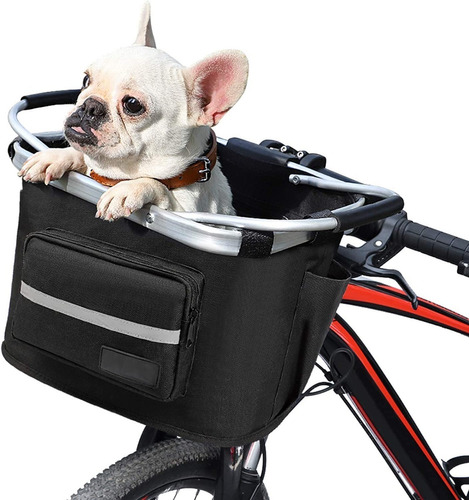 Cesta Bicicleta Frontal Desmontable Multifuncional Mascotas