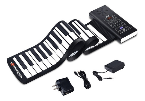 [PIANOFLEX88BT] Kit Teclado Piano Flexible 88 Teclas Silicona Midi Bluetooth